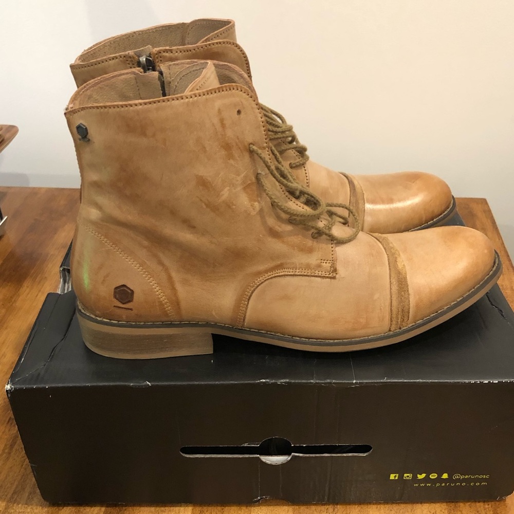Urban Cap-Toe Ankle Boot // Sand